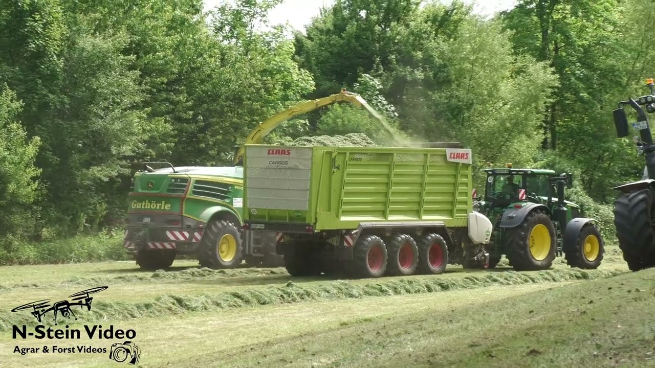 Mega Silage Aktion 2025 🌾John Deere 8500i & 2x Fendt 724 & John Deere 250R Biogas Boost 🌱