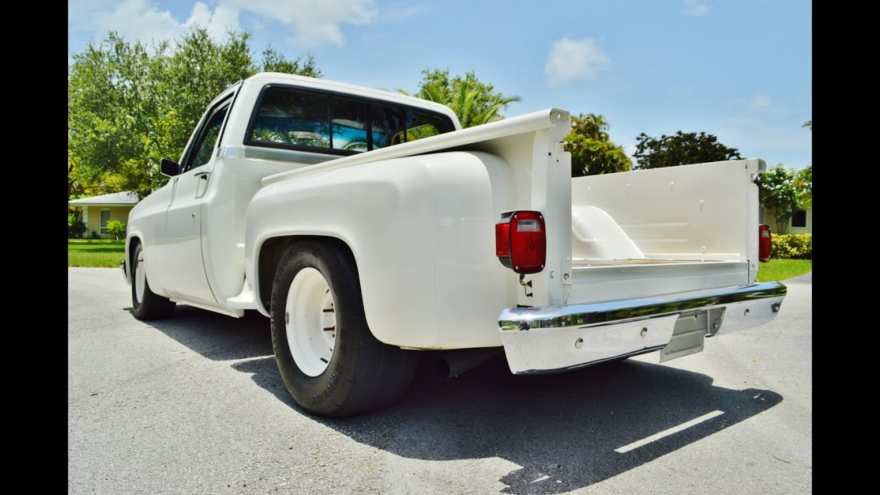 1987 CHEVY C10 SIERRA CLASSIC STEPSIDE V8 SHORT AND WIDE SUPER FAST!!! 305-988-3092