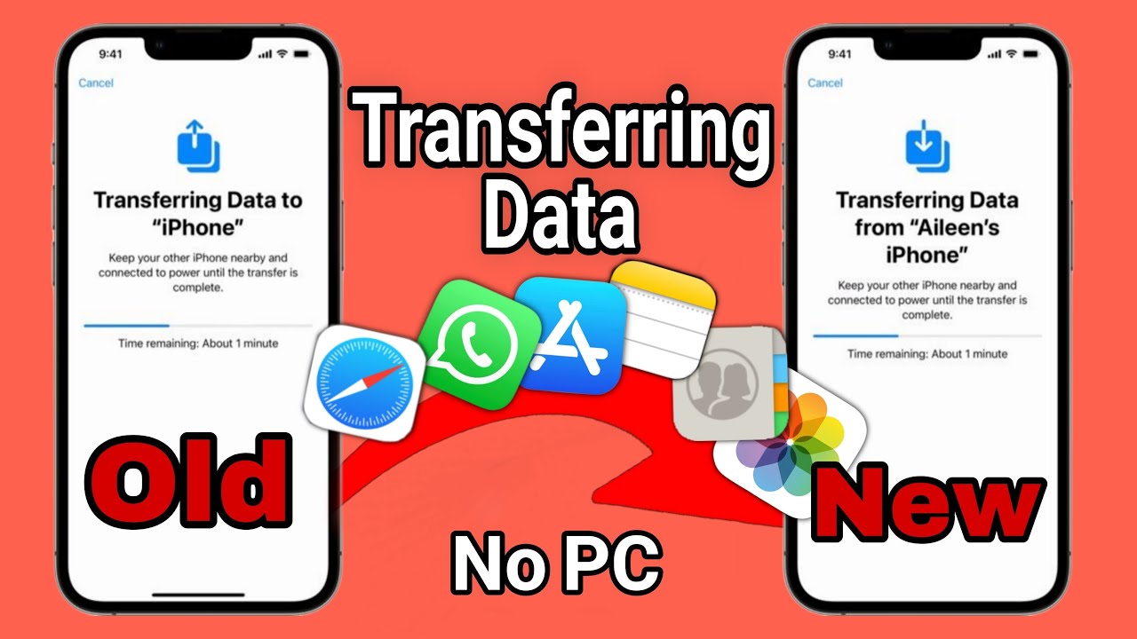 Transferring all data from old iPhone to new iPhone