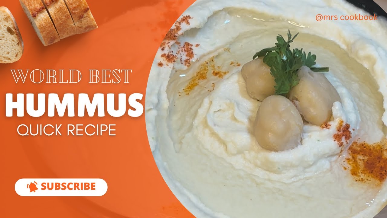 🔥arabic famous best hummus recipe | healthy | replacement for mayonnaise |asmr @mrscookbook23