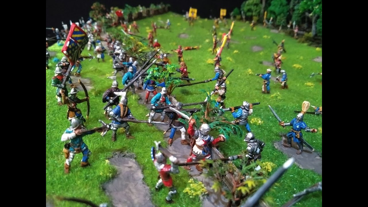 DIY - How to create a medieval battlefield for a a 1/72 scale diorama : the Battle of Morat .