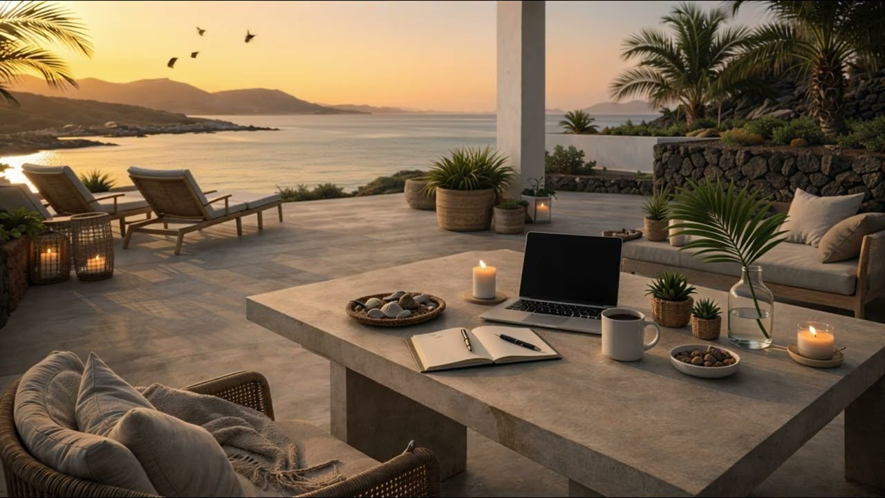 Deep Focus in 13 Minutes – Calm Guitar with Ocean View
