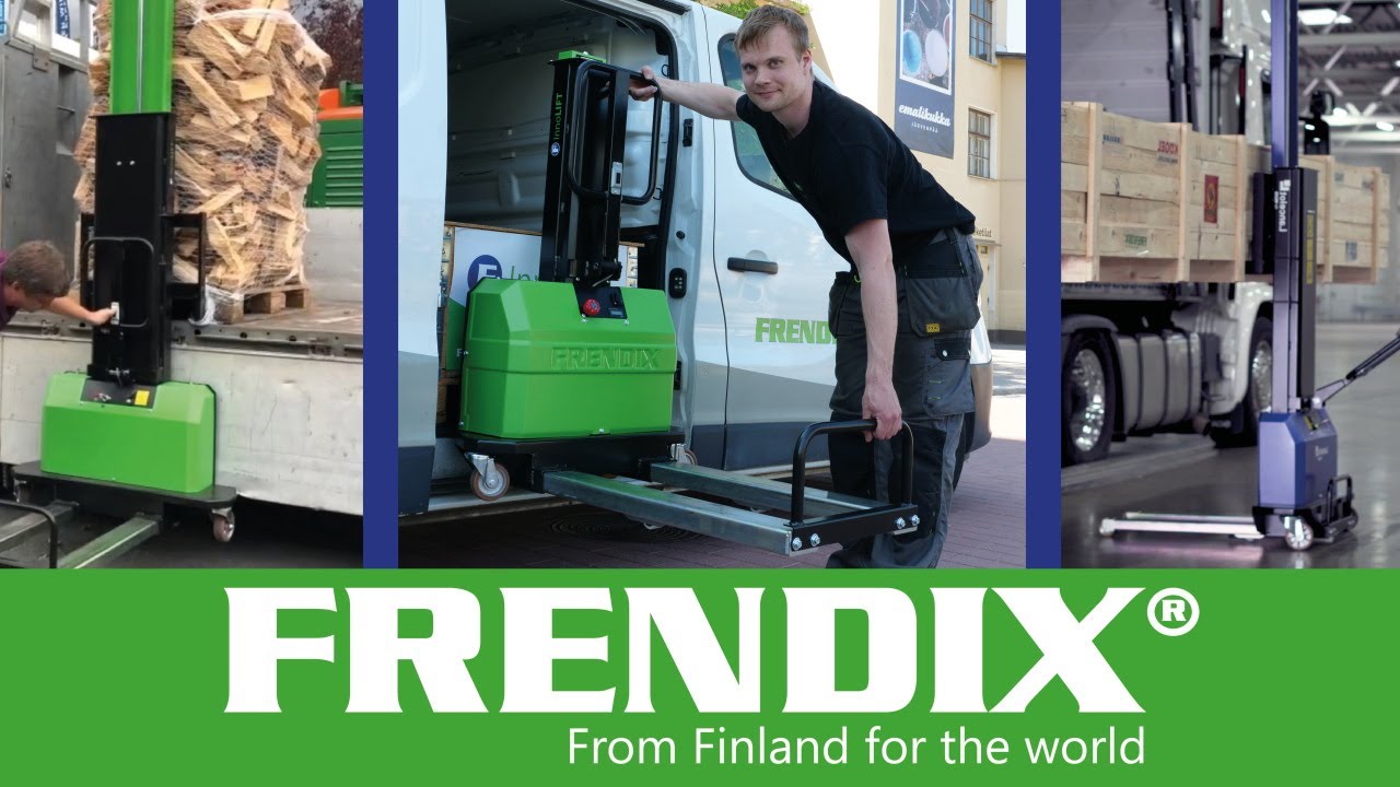 Frendix InnoLIFT | Portable forklift that climbs inside the vehicle with the cargo