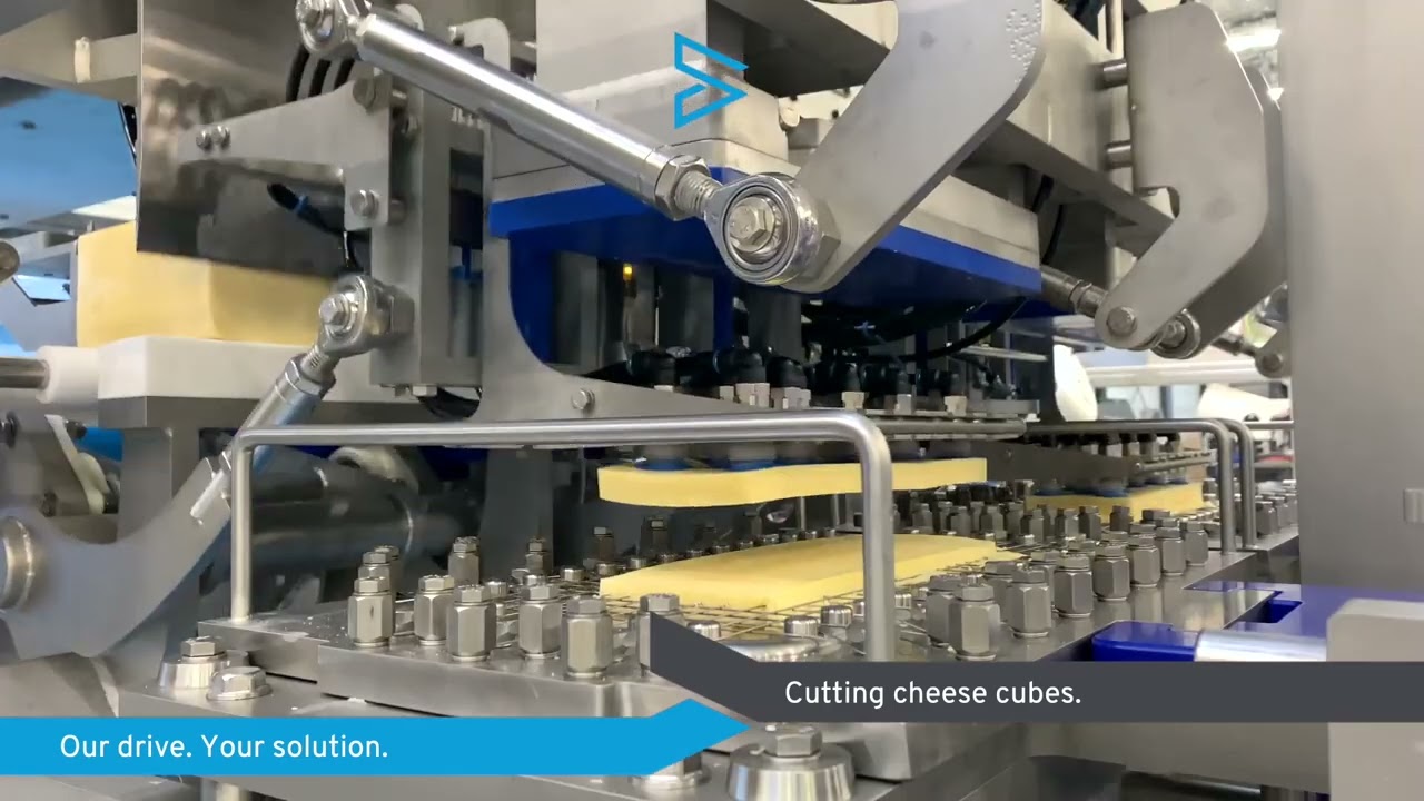 CUTTING CHEESE CUBES