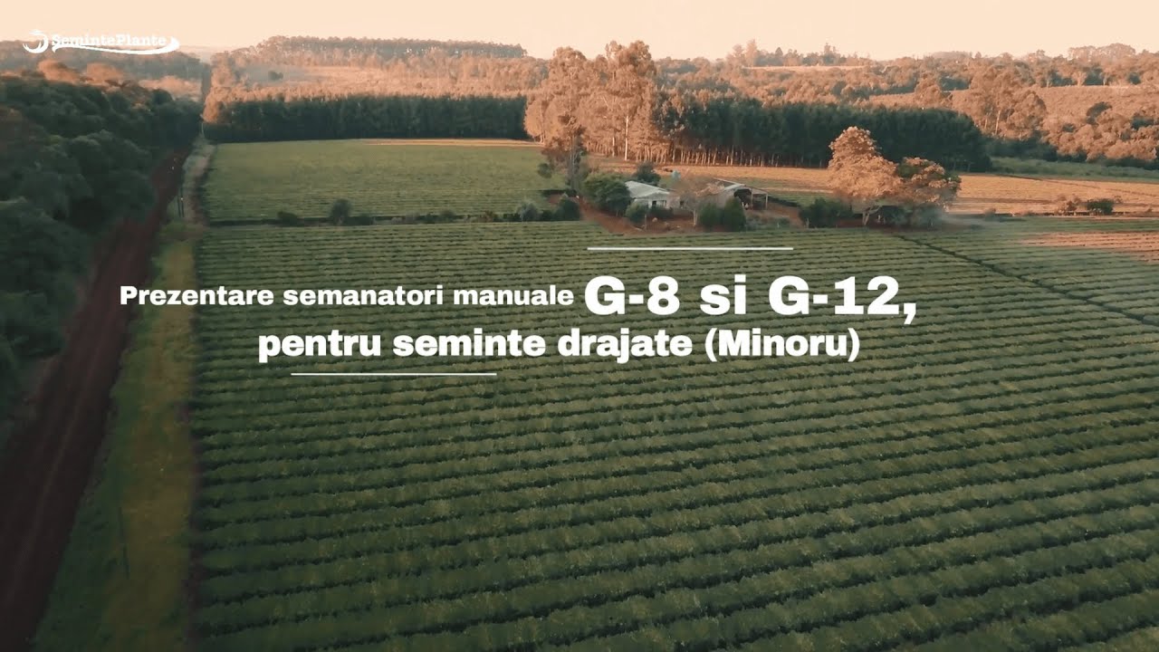 Prezentare semanatori manuale G-8 si G-12, pentru seminte drajate (Minoru)