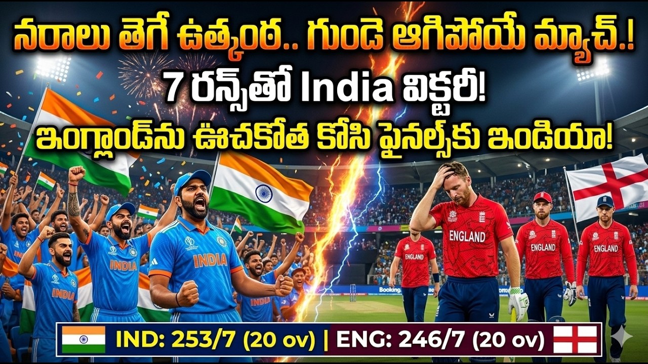 గుండె ఆగిపోయే మ్యాచ్! 🤯 ENG ను ఊచకోత కోసి ఫైనల్స్ కి IND | IND vs ENG 2nd Semi-Final T20 WC 2026