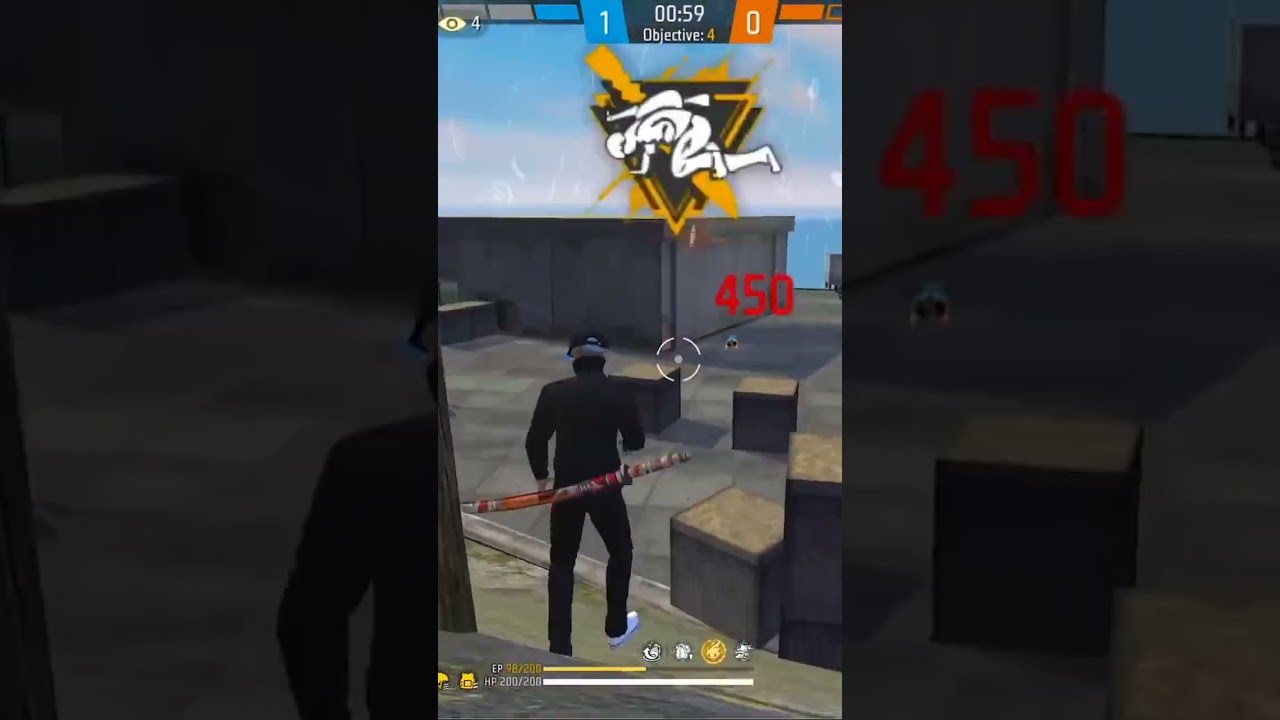Desert God power 24 hours #freefire #shorts #tranding #1vs4
