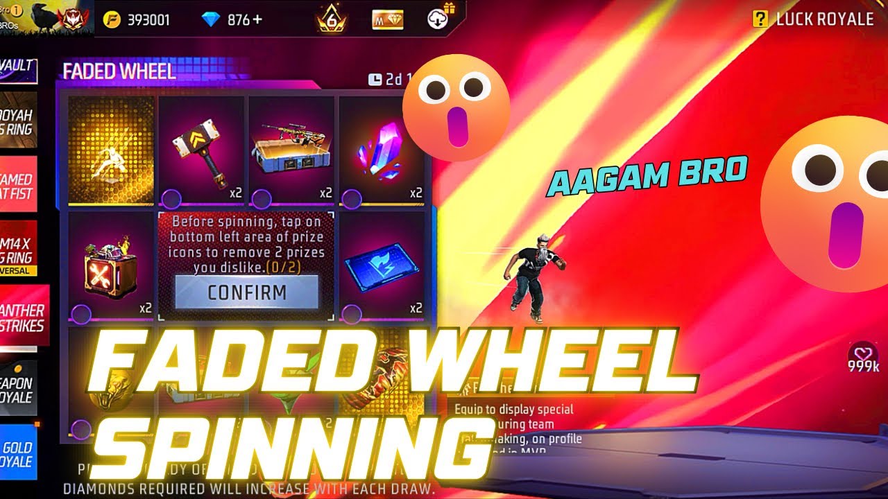 Faded Wheel 🛞 Spinning 😵‍💫 in Telugu || FREE FIRE || AAGAM BRO ||