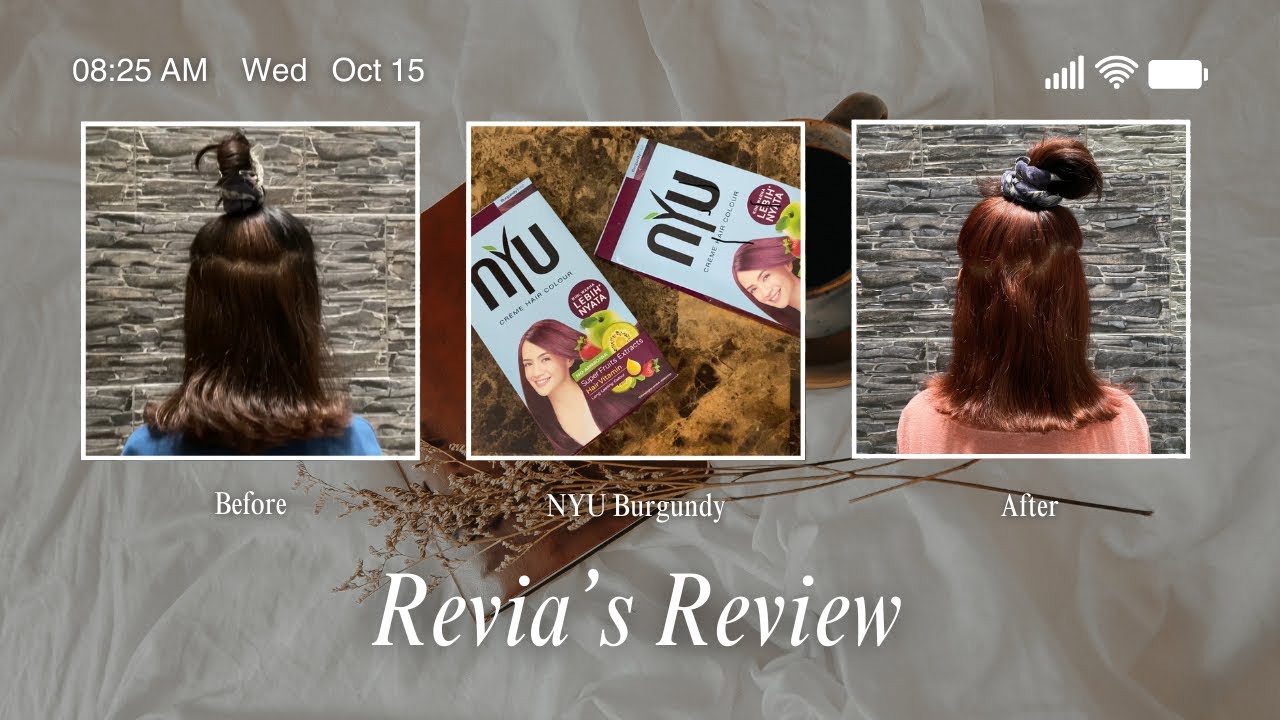 I Dyed My Sister’s Hair with Nyu Burgundy Hair Color || Revia Nanda