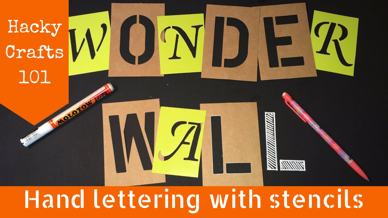 How To: Hand Lettering With Stencils