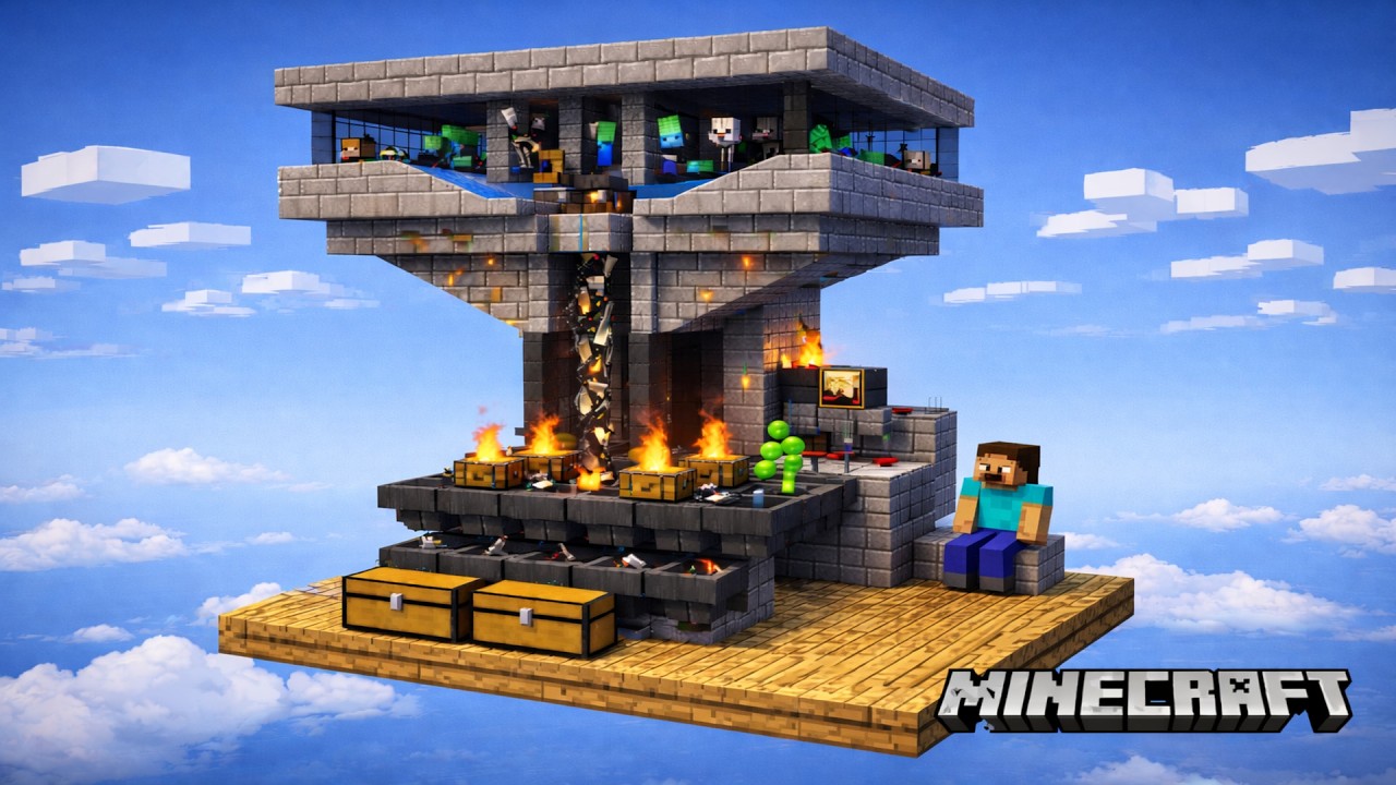 Otomatik Mob Farmı  |  Minecraft SkyFactory #7