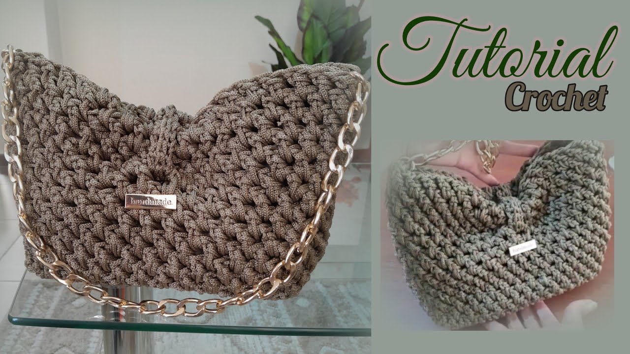 Bolsa/Cartera. Se teje muy rápido. Cordón/Hilo náutico 🧶🌟🧶