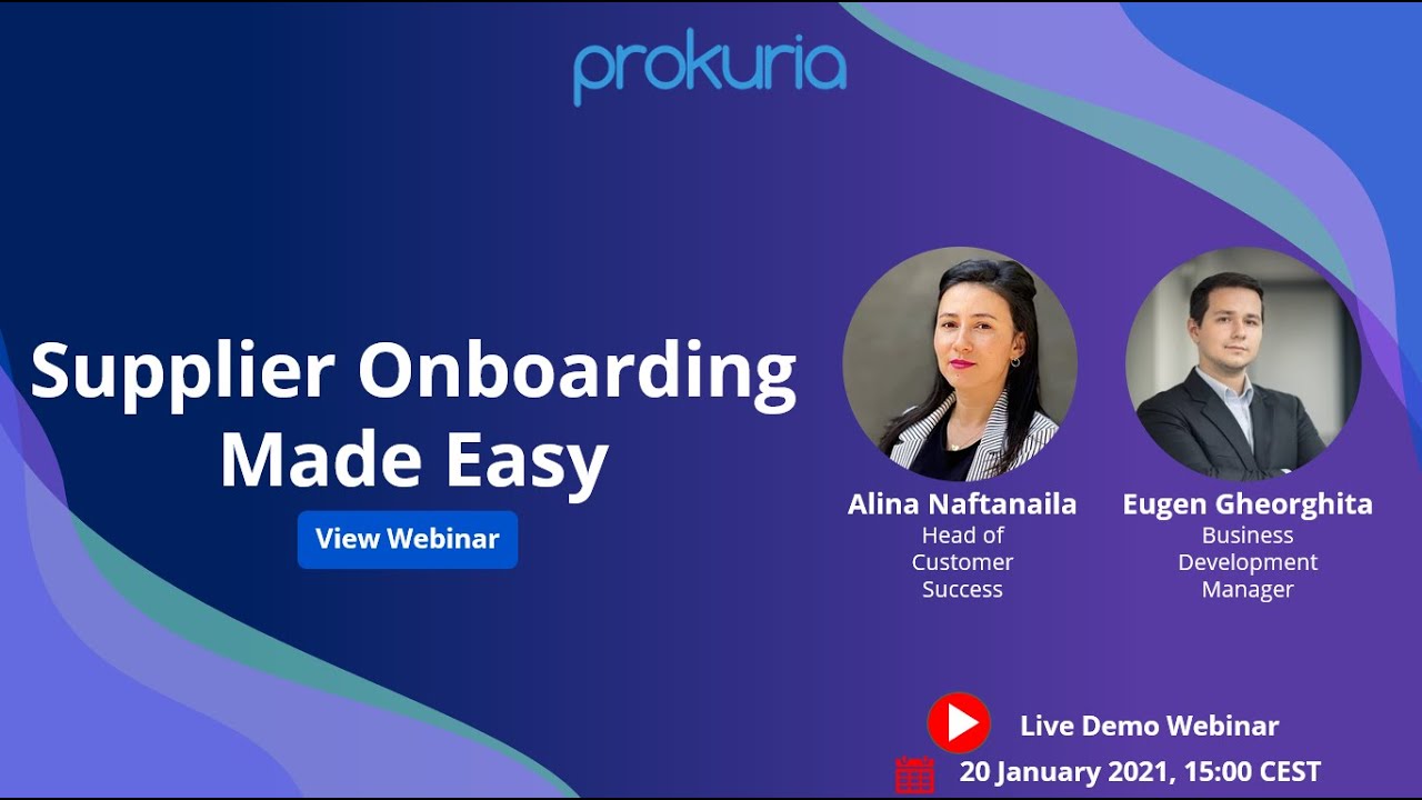 Supplier Onboarding Made Easy - Live Demo Webinar 👨&zwj;💼🛫👍