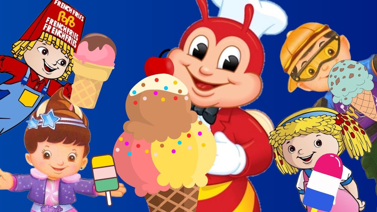Jollibee Ice Cream Shop With Friends | Hetty Twirlie Yum and Popo