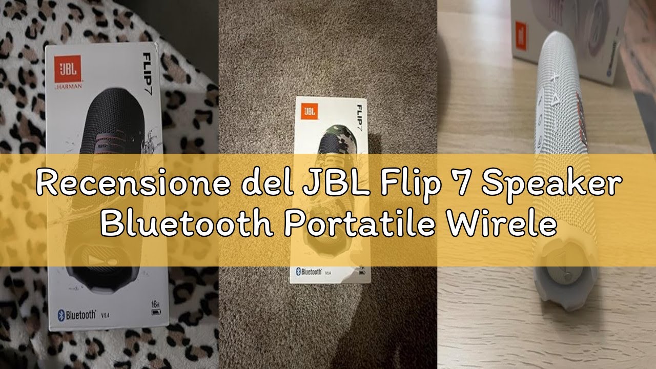 Recensione del JBL Flip 7 Speaker Bluetooth Portatile Wireless, 16 Ore di Autonomia, Impermeabile IP