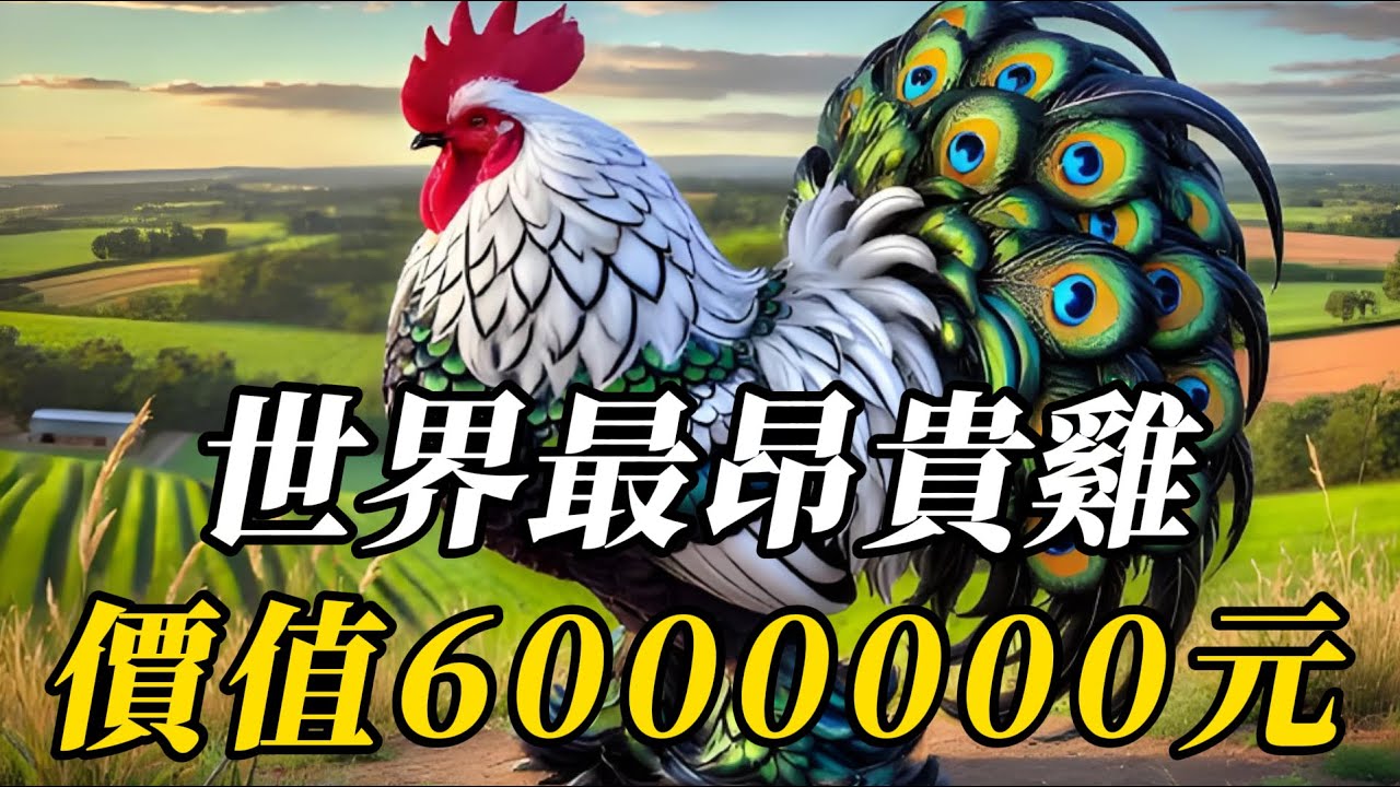 全世界最貴的10種雞，第六名壹對雞爪賣到15000元！第壹名是家禽界蘭博雞尼，高達90萬美元！#世界之最 #百科密码 #动物 #动物世界 #科普 #知识渊博 #top10
