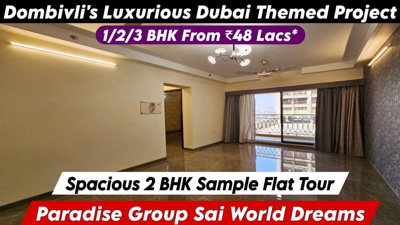 Paradise Sai World Dreams Dombivli | 2 BHK Sample Flat | New Project in Dombivli East | 📞 8800678921