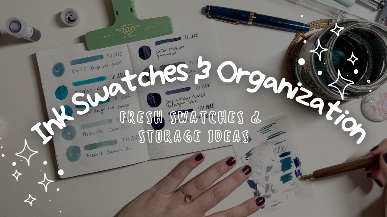 New Ink Swatches & Organization  | Reorganizing My Ink Collection | heartsfailing