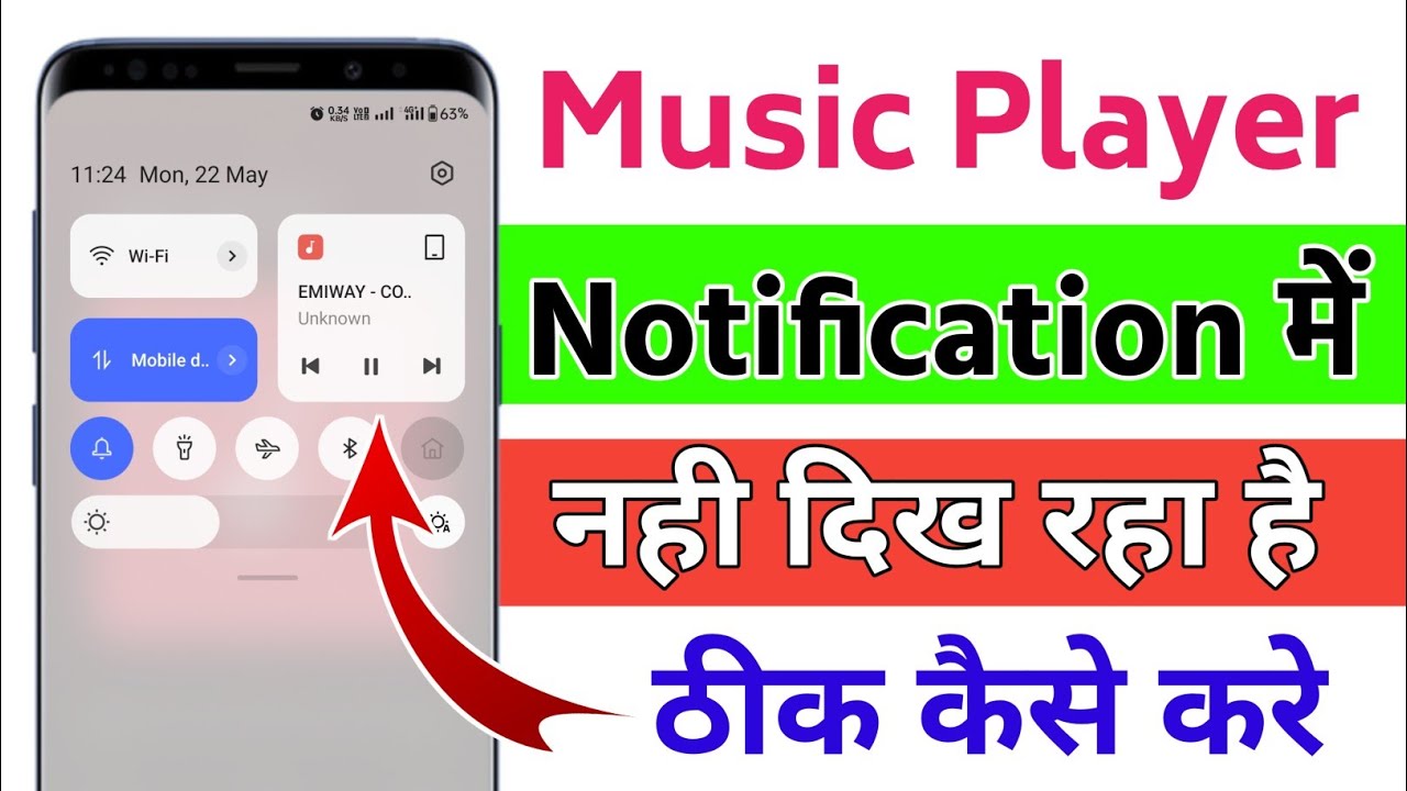 How To Fix Music Player Notification Not Showing On Status Bar, Notification Bar | Fix music Player