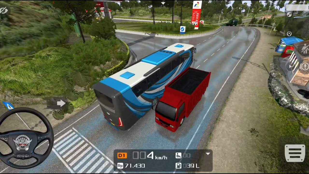 Bus Driving Dangerous Road Game | Bus Game