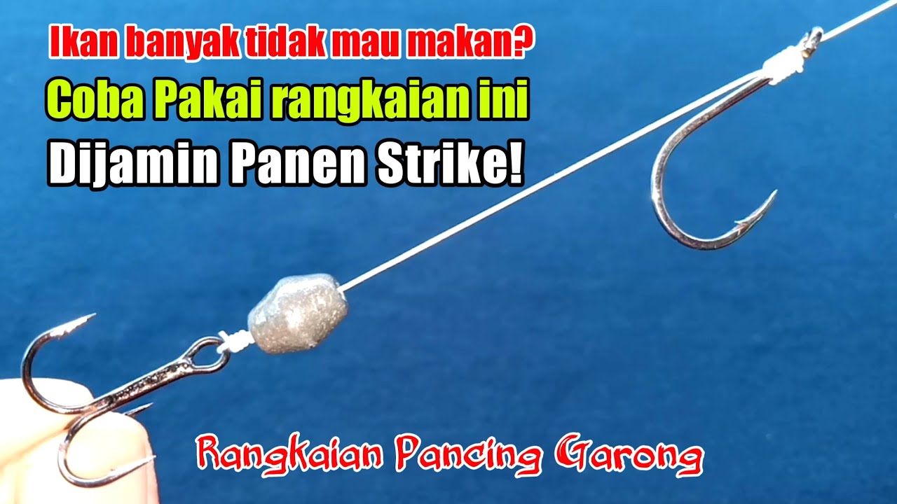 Cara membuat rangkaian pancing sengget - Rangkaian garong