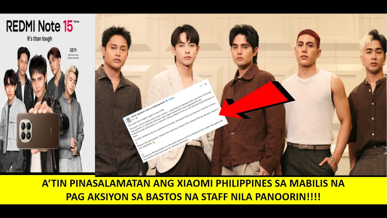AGAD AGAD NA SUMAGOT ANG COMPANY NG XIAOMI PHILIPPINES SA HINDI PAG RESPETO NG STAFF NILA SA SB19?