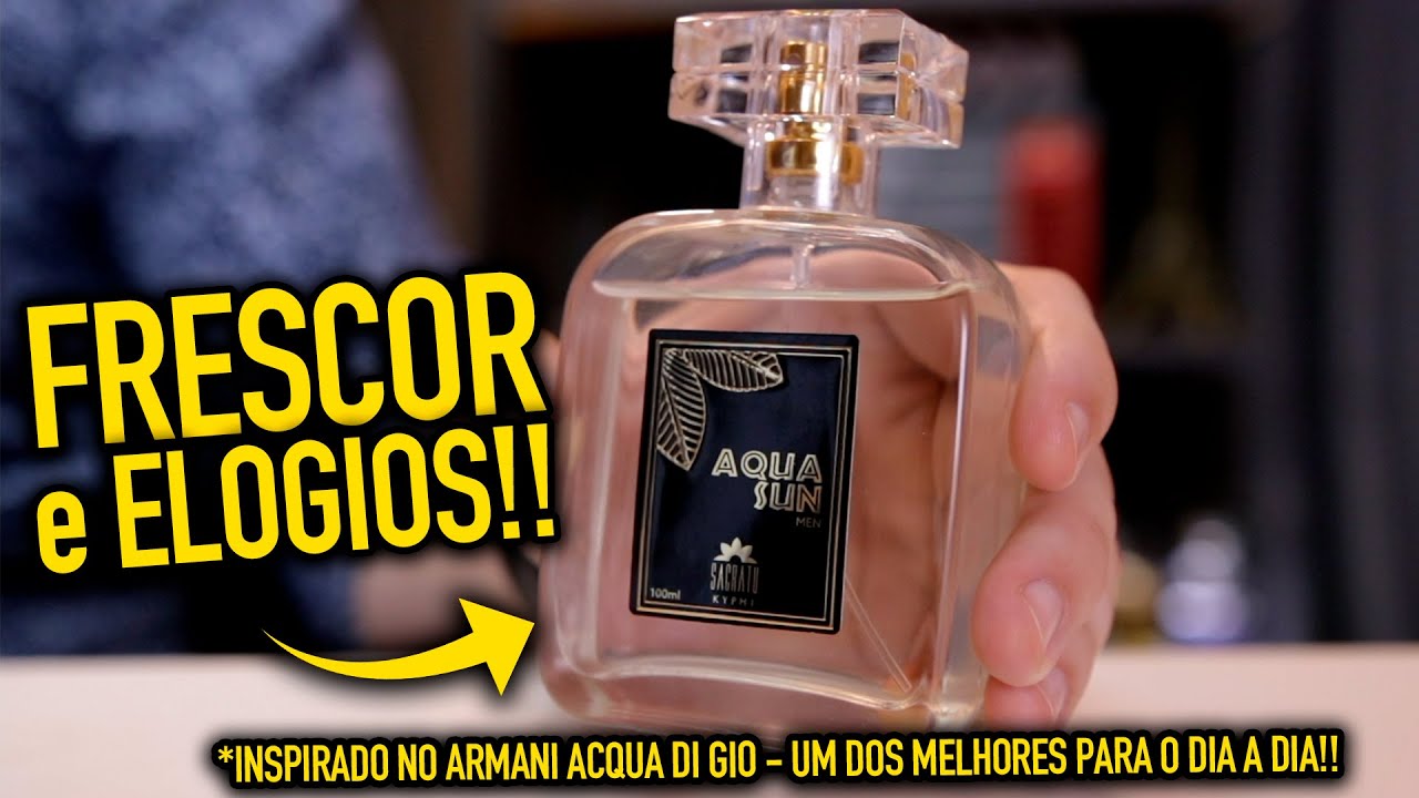 PERFUME SUPER FRESCO E MUITO ELOGIADO - Aqua Sun Sacratu (Inspirado no Acqua di Gio -  Armani)