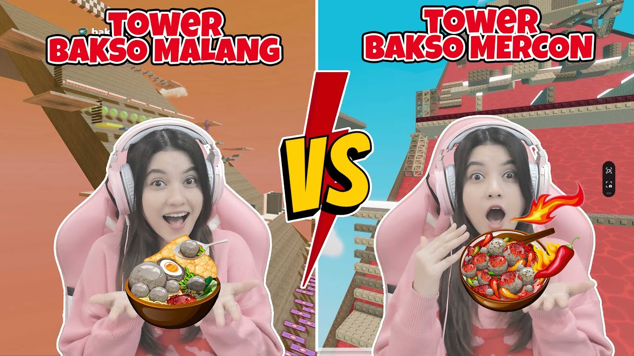 TOWER BAKSO MALANG VS TOWER BAKSO MERCON!! KALIAN LEBIH SUKA PEDASS YANG MANA?? [ROBLOX INDONESIA]
