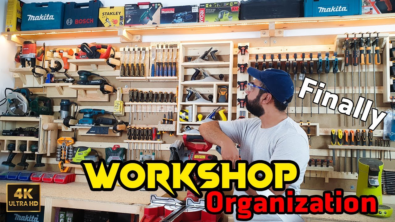 DIY French Cleat Tool Holders & Storage Wall | Ultimate Workshop Organization Idea