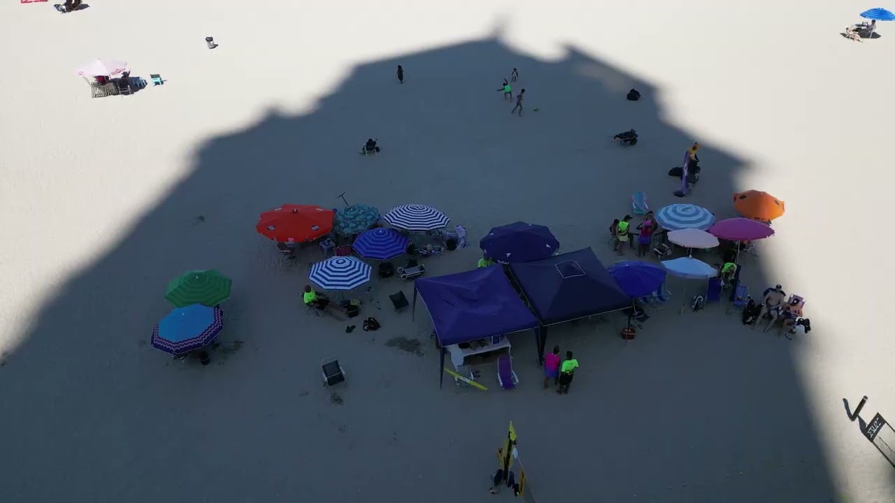 Sandy Pickle is a modified version of pickleball played on grass and sand.