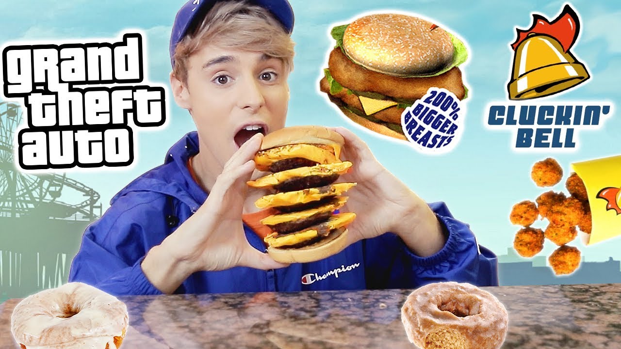 i only ate GRAND THEFT AUTO foods for 24 hours