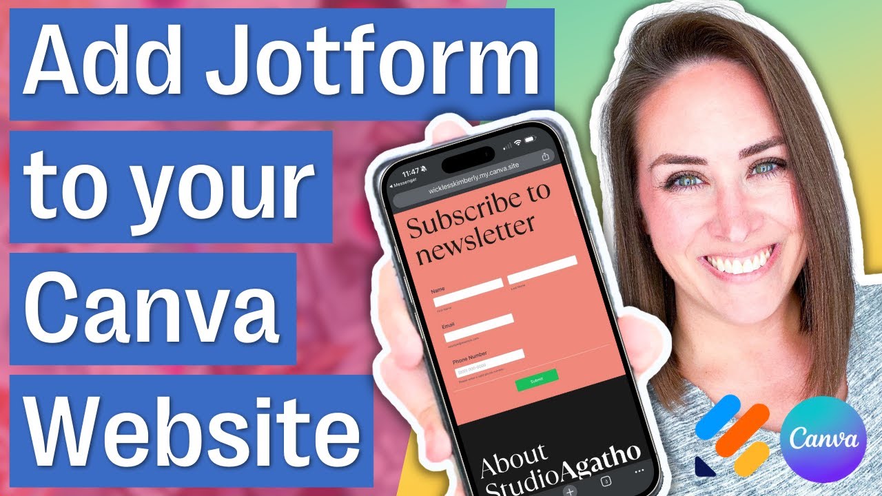 How To Add A Jotform To Your Canva Website (Jotform App)