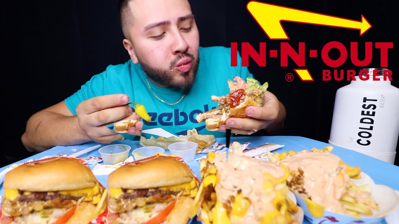 IN-N-OUT MUKBANG ANIMAL FRIES + DOUBLE DOUBLE
