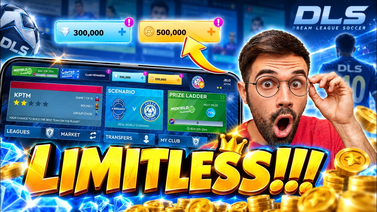 Dls 26 Hack - Unlimited Gems & Coins in Dream League Soccer 2026 (iOS Android)