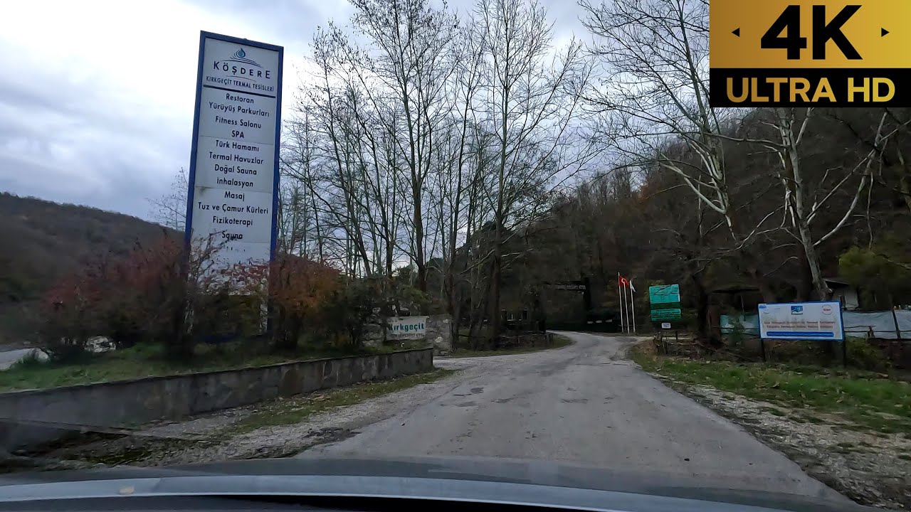 Çanakkale Biga | Kırkgeçit Köşdere Termal Otel Yolu | 2024 | 4K | 60fps |