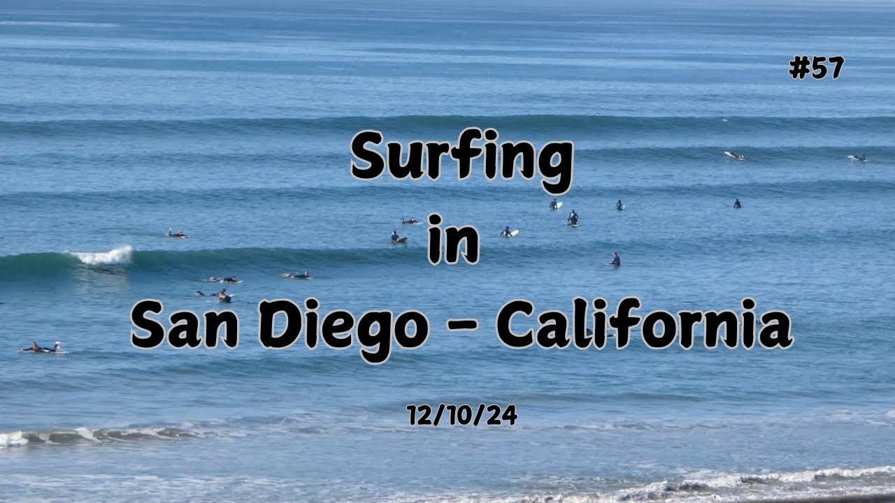 Pacific Beach Surf Sesh 12/10/24 - [ 4K] [ Long Life #57 ]