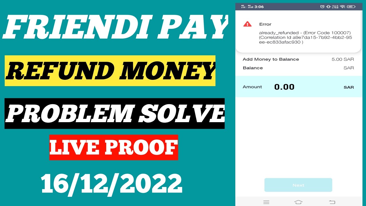 friendi pay refund money/how to refund money from friendi pay/friendi pay customer care