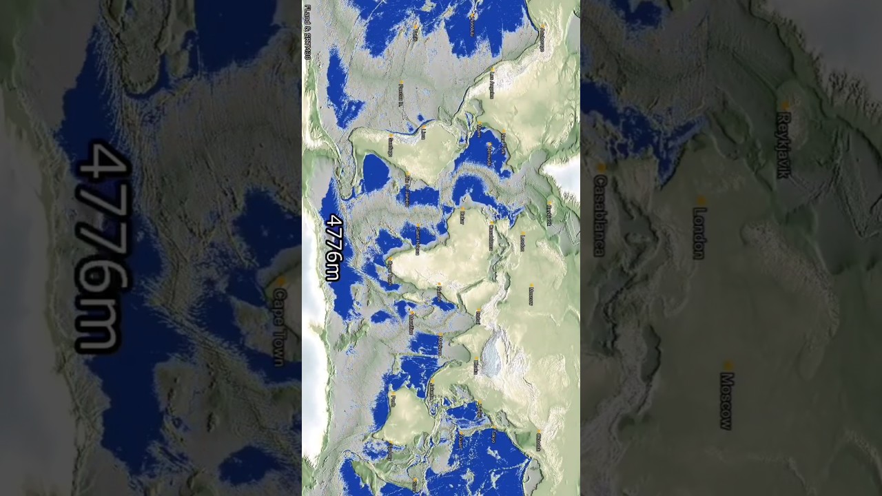 Simulation of the Fall of the Sea Level 🌊
