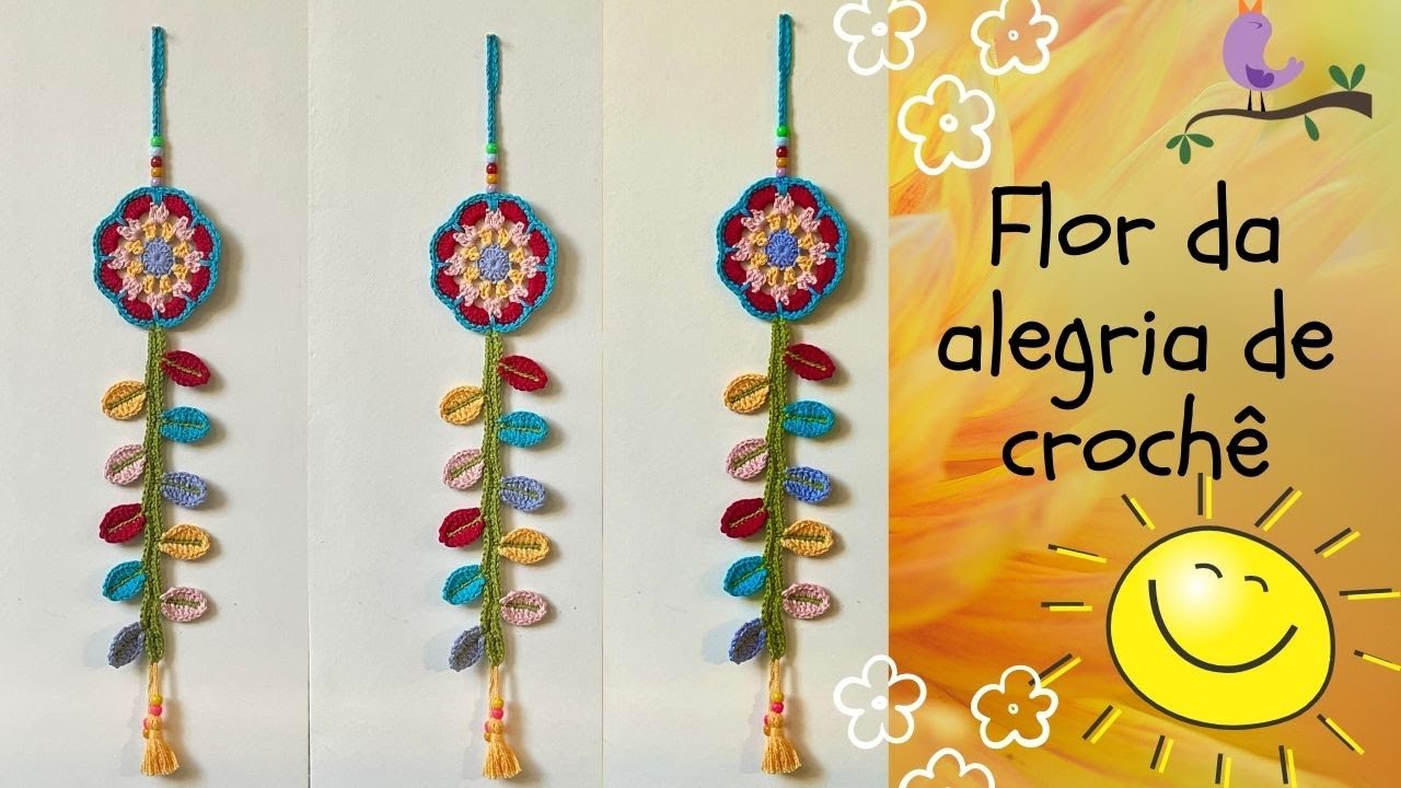 Crochê - Flor da alegria - Faça a sua!!!
