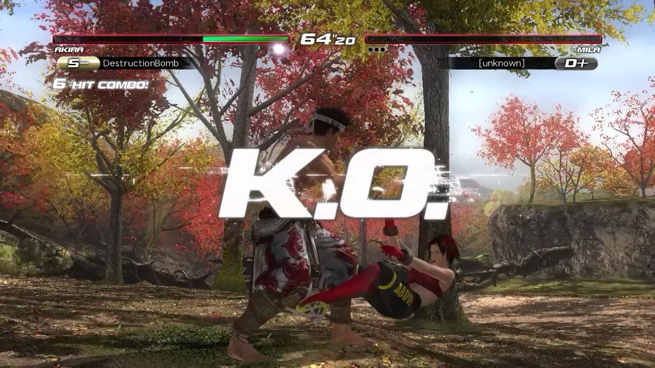 Dead or Alive 5 Last Round MODS | Akira (DestructionBomb) vs Mila