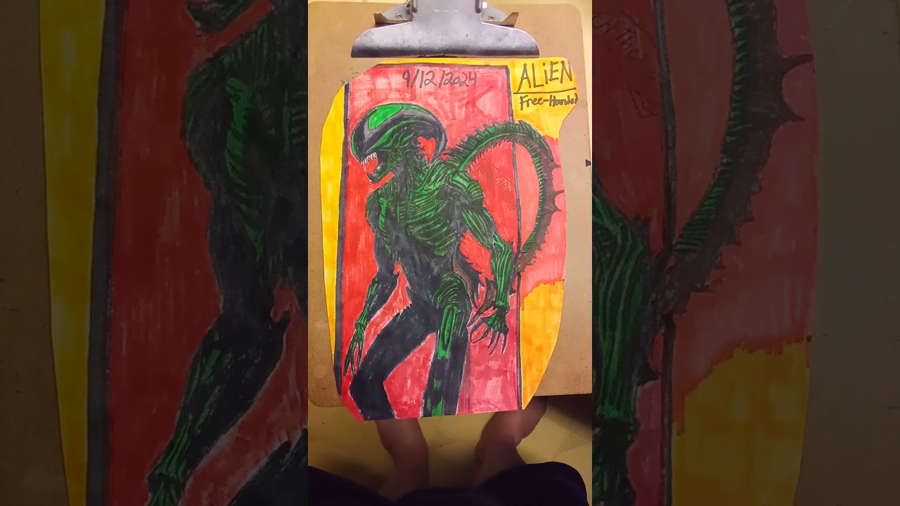 My Own Xenomorph drawing.