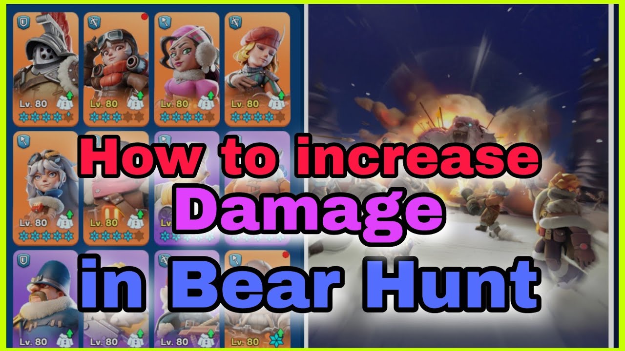 How to BOOST huge damage in Bear Hunt in Whiteout Survival