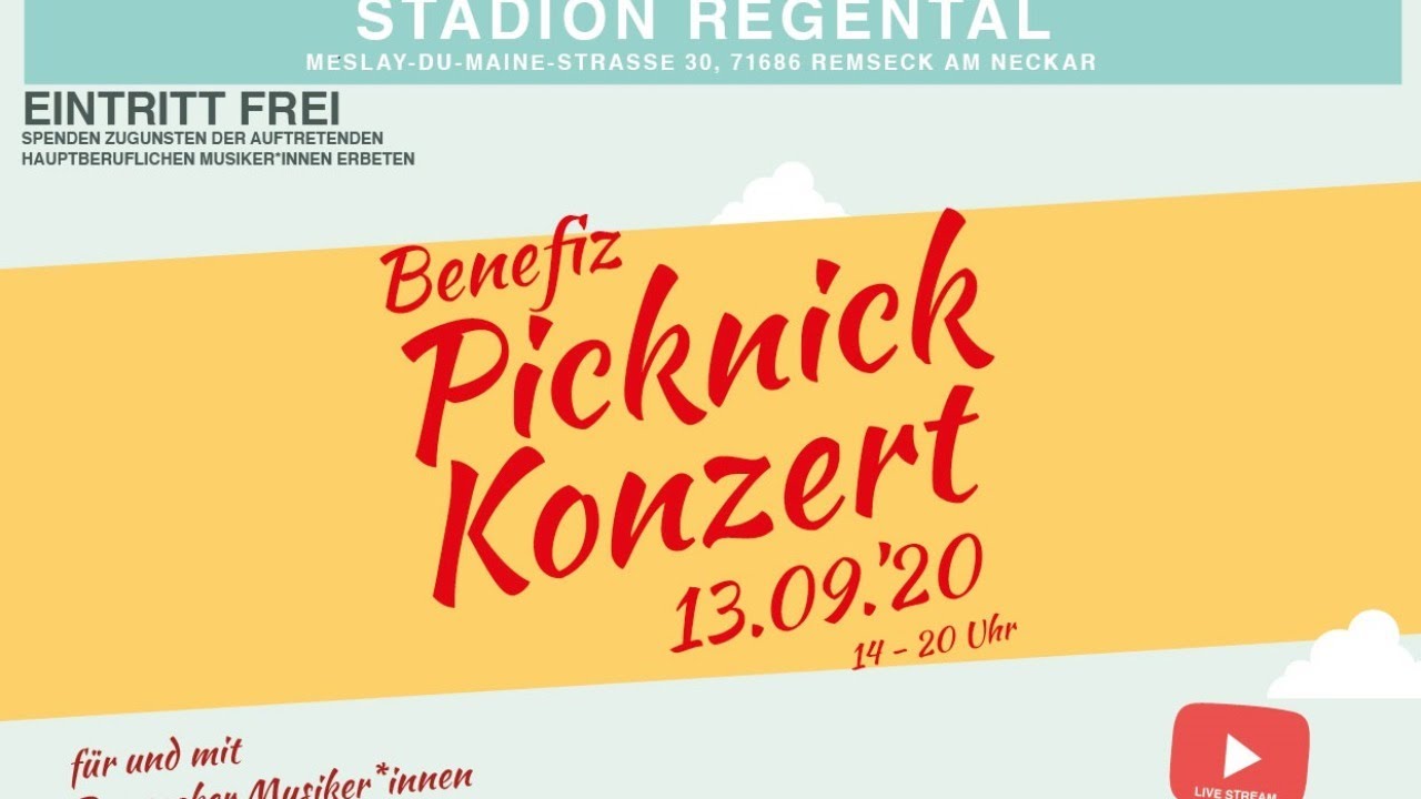 Benefiz Picknick Konzert am 13.09.2020