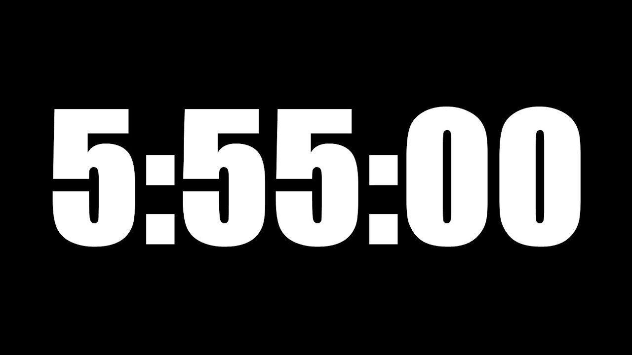 5 HOUR 55 MINUTE TIMER • 355 MINUTE COUNTDOWN TIMER ⏰ LOUD ALARM ⏰