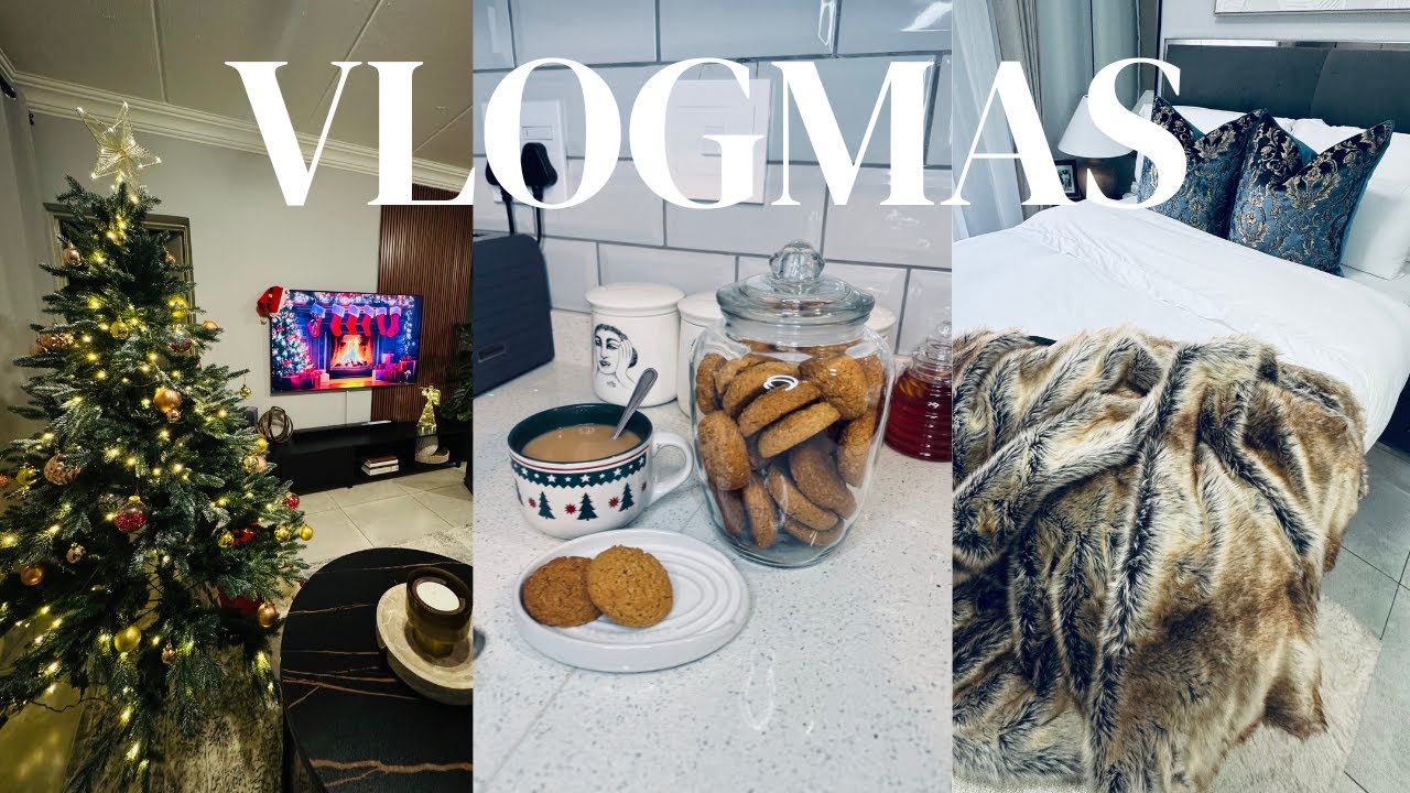 VLOGMAS || Clean With Me | Putting Up The Christmas Tree | Cooking Lunch |