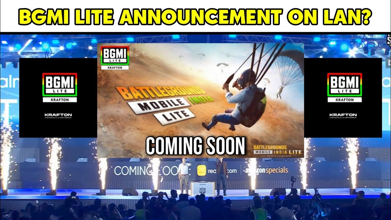BGMI LITE ANNOUNCEMENT IN BGIS LAN😍 BGMI LITE LAUNCH DATE! BGMI LITE NEWS