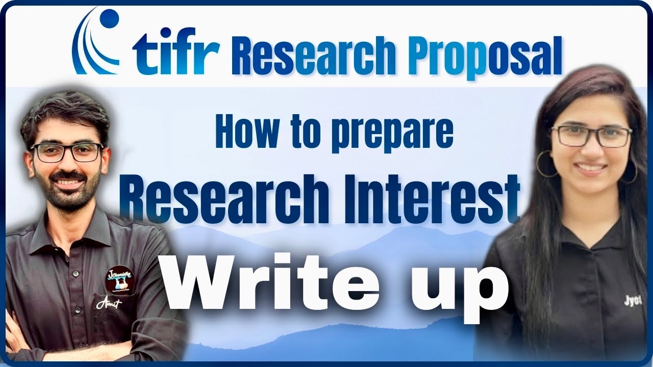 TIFR Interview |TIFR Hyderabad Write up|How to prepare a research proposal for phd|Research Interest