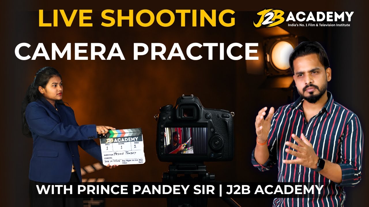 Live Shooting Camera Practice by Prince Pandey Sir | J2B Academy Acting Class#actingtip #j2bacademy