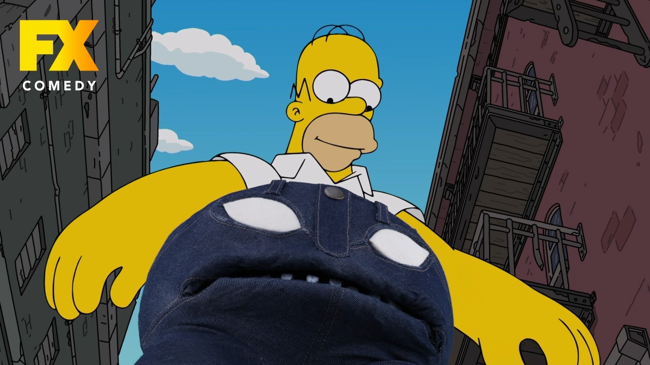 SADŁOPOZYTYWNE dżinsy Homera zrobiły z niego bohatera! 👖🤸‍♂️ | Simpsonowie