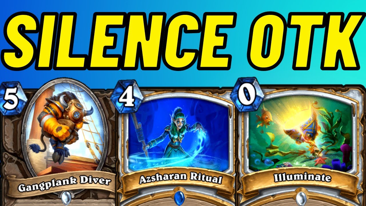 SHHH! Azsharan Ritual OTK! Silence Priest Combo! | Hearthstone